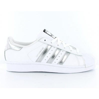 adidas superstar femme blanche noir or